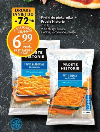 Delikatesy Centrum Frytki do piekarnika Proste Historie 750 g oferta