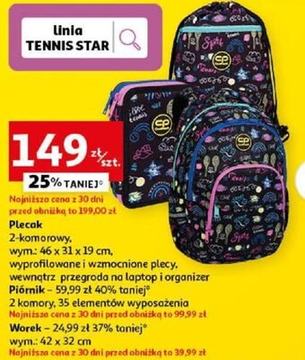 Auchan Plecak 2-komorowy oferta