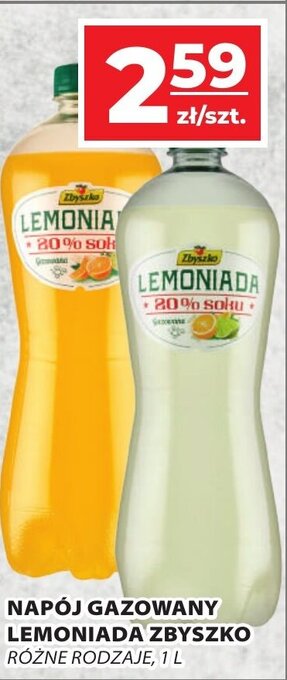 Top Market NAPÓJ GAZOWANY LEMONIADA ZBYSZKO, 1 L oferta