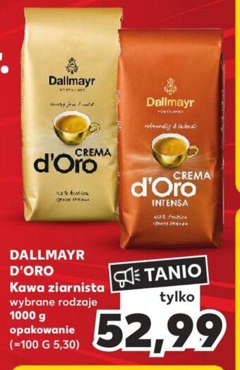 Kaufland DALLMAYR D'ORO Kawa ziarnista 1000 g oferta