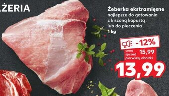 Kaufland Żeberka ekstramięsne 1 kg oferta