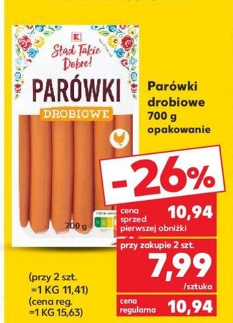 Kaufland Parówki drobiowe 700 g oferta