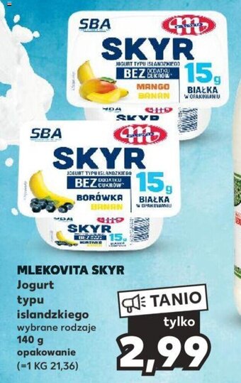 Kaufland MLEKOVITA SKYR Jogurt typu islandzkiego 140 g oferta