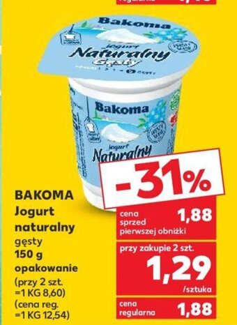 Kaufland BAKOMA Jogurt naturalny 150 g oferta