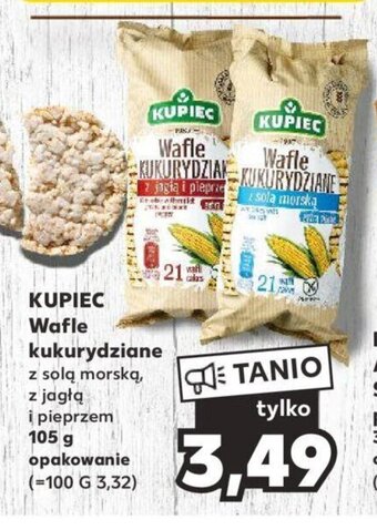 Kaufland KUPIEC Wafle kukurydziane 105 g oferta