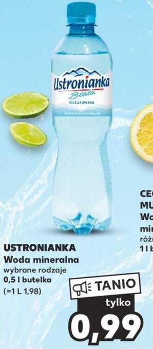 Kaufland USTRONIANKA Woda mineralna 0,5 l oferta