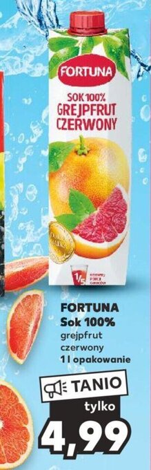 Kaufland FORTUNA Sok 100% 1 l oferta