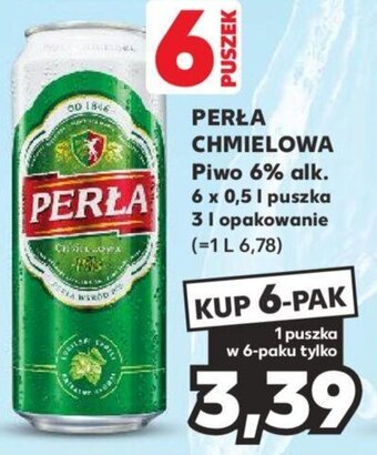 Kaufland PERŁA CHMIELOWA Piwo 6% alk. 6 x 0,5 l puszka oferta