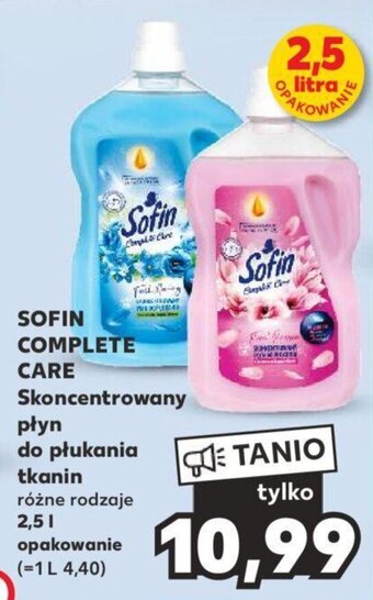 Kaufland SOFIN COMPLETE CARE Skoncentrowany płyn do płukania tkanin 2,5 l oferta