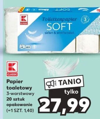 Kaufland Papier toaletowy 20 sztuk oferta