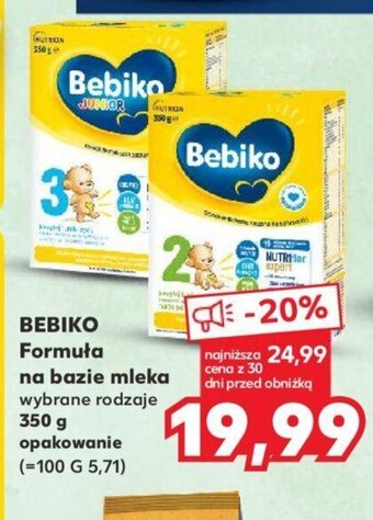 Kaufland BEBIKO Formuła na bazie mleka 350 g oferta