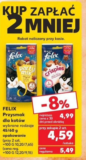 Kaufland FELIX Przysmak dla kotów 45/60 g oferta