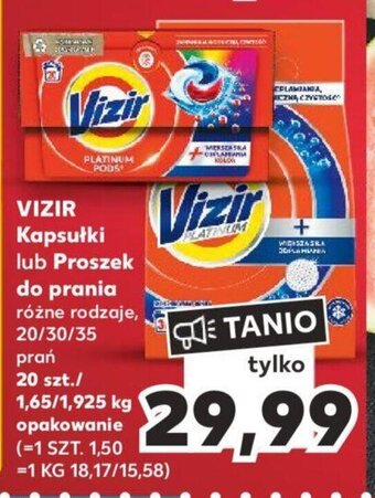Kaufland VIZIR Kapsułki lub Proszek do prania oferta