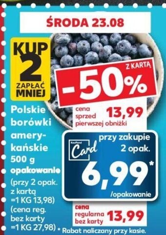 Kaufland Polskie borówki amerykańskie 500 g oferta