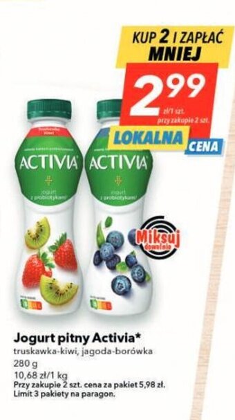 Lewiatan Jogurt pitny Activia* 280 g oferta