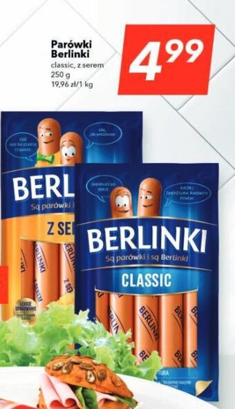 Lewiatan Parówki Berlinki 250 g oferta