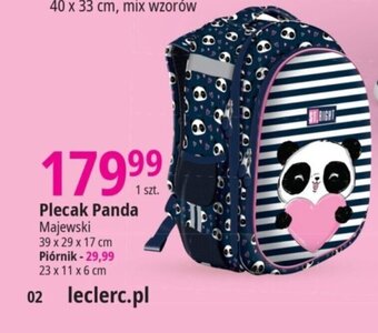 E.Leclerc Plecak Panda Majewski 39 x 29 x 17 cm oferta