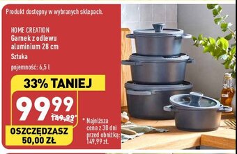 ALDI Garnek z odlewu aluminium ze szklaną pokrywą 6.85 l 28 cm oferta