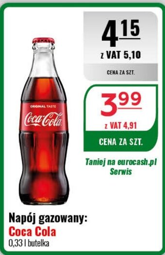 Eurocash Coca Cola 0,33 L oferta