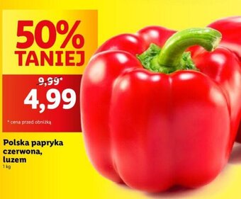 Lidl Polska papryka czerwona, luzem 1 kg oferta