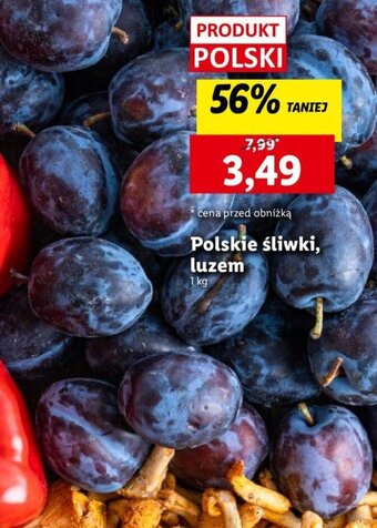 Lidl Polskie śliwki, luzem 1 kg oferta