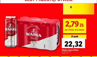 Lidl Warka Jasne Pełne 8 x 500 ml oferta