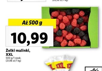 Lidl Żelki malinki, XXL 500 g oferta