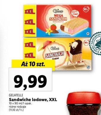 Lidl Sandwiche lodowe, XXL 10 x 90 ml oferta