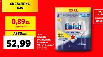 Lidl Tabletki do zmywarki Quantum All in 1 Lemon* 60 szt. oferta