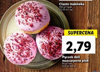Lidl Pączek deli mascarpone pink 90 g oferta