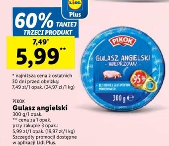 Lidl Gulasz angielski 300 g oferta
