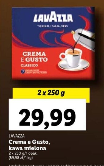 Lidl Crema e Gusto, kawa mielona 2 x 250 g oferta