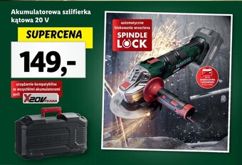 Lidl Akumulatorowa szlifierka kątowa 20 V oferta