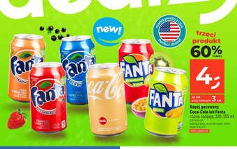 Dealz Napój gazowany Coca-Cola lub Fanta 330-355 ml oferta