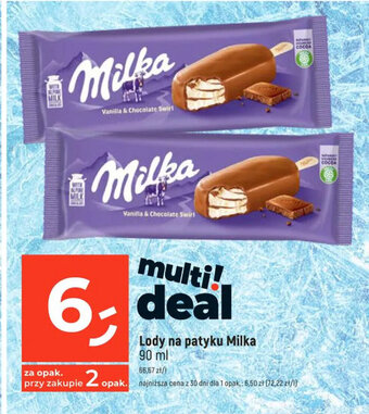 Dealz Lody na patyku Milka 90 ml oferta