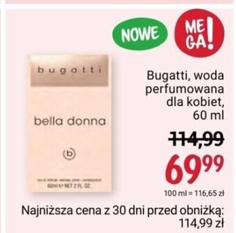 Rossmann Bugatti, woda perfumowana dla kobiet, 60 ml oferta
