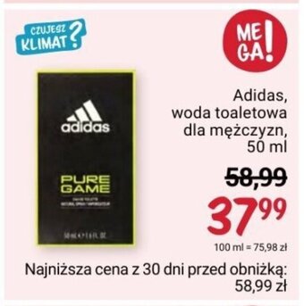 Rossmann Adidas, woda toaletowa dla mężczyzn, 50 ml oferta