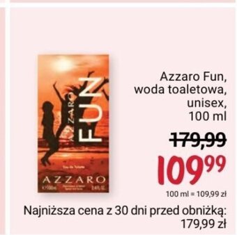 Rossmann Azzaro Fun, woda toaletowa, unisex, 100 ml oferta
