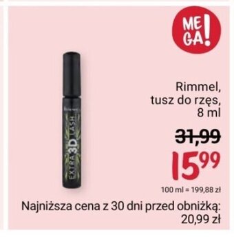Rossmann Rimmel, tusz do rzęs, 8 ml oferta