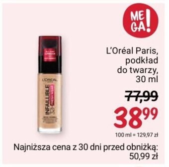 Rossmann L'Oréal Paris, podkład do twarzy, 30 ml oferta