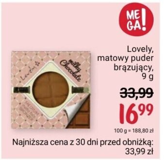 Rossmann Lovely, matowy puder brązujący, 9g oferta