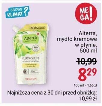 Rossmann Alterra, mydło kremowe w płynie, 500 ml oferta