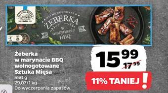 Netto Żeberka w marynacie bbq wolnogotowane sztuka mięsa oferta