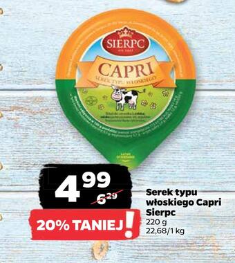 Netto Serek typu włoskiego capri sierpc oferta
