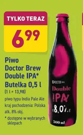 ALDI Piwo Doctor Brew Double IPA* Butelka 0,5 l oferta