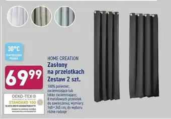 ALDI Zasłony na przelotkach Zestaw 2 szt oferta