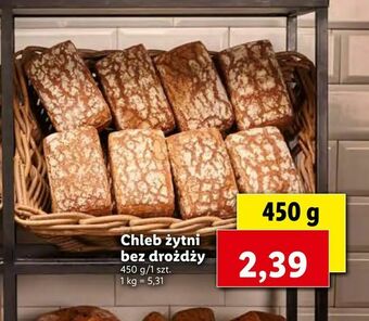Lidl Chleb żytni bez drożdży oferta