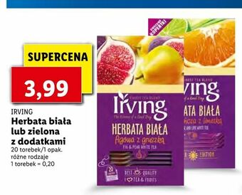 Lidl Herbata biała lub zielona z dodatkami oferta