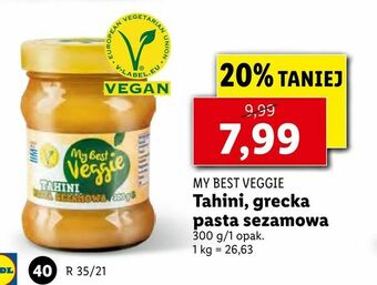 Lidl Tahini, grecka pasta sezamowa oferta