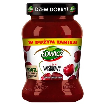 Dino Łowicz dżem wiśniowy o obniżonej zawartości cukrów 450 g oferta